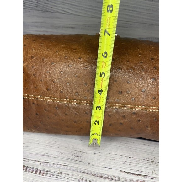 Dooney & Bourke Ostrich Leather Hobo Shoulder Bag GUC $348 - Picture 14 of 16